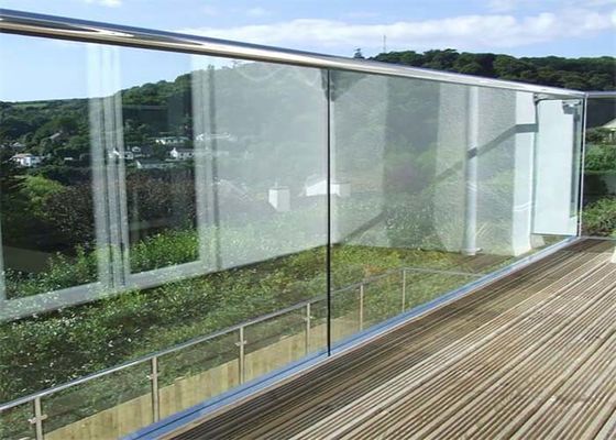 Las barandillas de cristal de aluminio exteriores DIY fácil de los sistemas del balcón de la verja de la escalera instalan