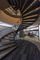 Verja curvada escalera curvada moderna interior de la escalera del metal de Inox Rod