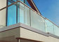 Instalación fácil de cristal clara del sistema estable de Balustrad del canal U de la verja del balcón del metal