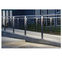 Uso de la terraza de la verja del tubo del metal del diseño moderno con los sistemas redondos de la barandilla