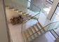 Instalación de cristal/de acero de la forma DIY del larguero U del cuadrado del carbono de las escaleras de madera sólida de la verja